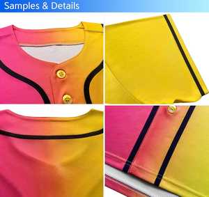 เสื้อเจอร์ซีย์เบสบอลสำหรับทีมเบสบอลเสื้อเจอร์ซีย์เล่นเบสบอลมีหลายสี - Product Image 6