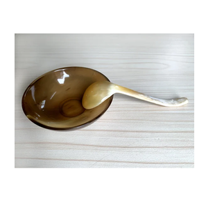 Nouveau bol à dessert corne avec pied luxe vente chaude Buffalo bol décoratif rasage service et bol décoratif produit le plus vendu - Product Image 4