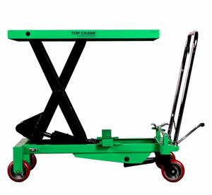 Stainless Steel Four-Wheel Shopping Warehouse <b>Workbench</b> Material Handling Tasks Portable Foldable Hydraulic Manual Lifting - Product Image 1