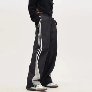 Custom Manufacturer <b>Trouser</b> Streetwear <b>Baggy</b> Oversized <b>Man</b> Windbreaker Pants Nylon Best Material Used Sweatpants for <b>Men's</b> - Product Image 5