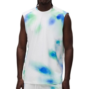 New Design Washed <b>Men's</b> Fashionable Sporty Breathable Quick Dry Tank Top High Street Outdoor Summer Arrival Heavyweight 100% - Product Image 4