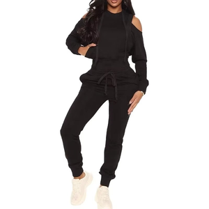 Ensemble sweat-shirt à capuche court pour femme d'hiver de haute qualité personnalisé OEM Logo personnalisé imprimé Col montant devant Écologique Imperméable - Product Image 4