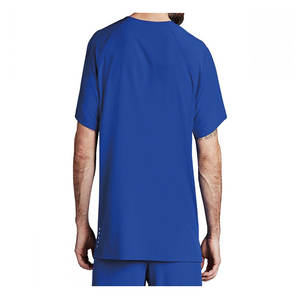 Alta calidad Unisex cuello en V Doctor uniforme cuatro vías estiramiento Spandex manga corta Scrub Sets mejor Hospital Scrubs para enfermeras XL - Product Image 1