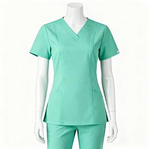 Tenues de gommage d'été à manches courtes Tenue d'allaitement confortable Ensemble d'uniformes de gommage d'infirmière pratiques et élégants Uniformes de gommage d'infirmière Medicos - Product Image 4