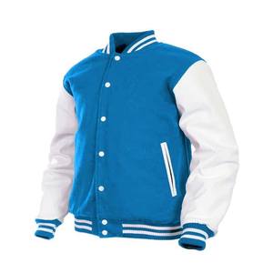 Streetwear OEM tendance personnalisée en cuir PU insigne de broderie d'hiver vestes d'université de moto - Product Image 4