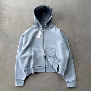 Sudadera con Capucha Gruesa 100% Algodón, Hombros Caídos, Personalizable, de Alta Calidad, con Cierre, 450gsm - Product Image 6