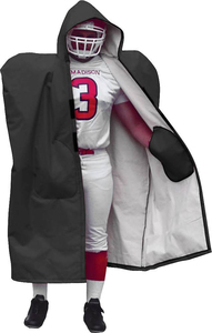 Veste longue imperméable et chaude imprimée par sublimation de logo d'équipe personnalisé de ligne de touche de football américain avec la poche intérieure respirante - Product Image 6