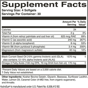 Aceite de semilla de grosella negra de alta calidad de marca privada y cápsulas blandas con vitaminas y omega 3. Protege la salud ocular y alivia la sequedad ocular. - Product Image 5