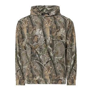 Sudadera con Capucha de Camuflaje Personalizada del Fabricante, Sudadera Urbana con Estampado Digital Completo de Árbol Real, Sudadera con Capucha de Camuflaje para Hombre - Product Image 1