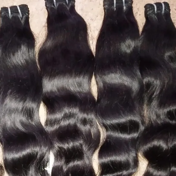 Natural Unprocessed Remy Raw Indian Virgin Human Hair Straight wavy Curly