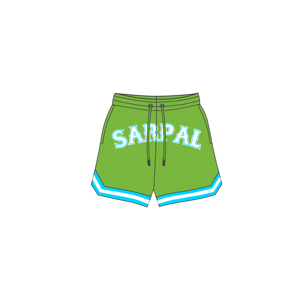 Shorts en maille double couche pour hommes, avec logo personnalisé, entrejambe de 5 pouces, poches, 100 % polyester, écologiques et respirants – Meilleur prix - Product Image 1