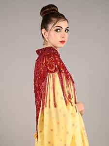 เสื้อคลุมเบอร์เลสก์ประดับลูกปัดและเลื่อม ดีไซน์สวยงาม ทรงตรง คอตั้ง ติดกระดุม  สำหรับงานเฉลิมฉลองและงานปาร์ตี้  ผ้าโพลีเอสเตอร์ - Product Image 5