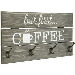 Support à tasses élégant en bois et métal de haute qualité pour la maison, la cuisine, l'hôtel, la table, le comptoir de cuisine - Fabriqué en Inde - Product Image 1