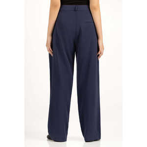 Pantalones de Pierna Ancha de Cintura Alta, Estilo Casual, Corte Regular, WM-TRC-WS25-301, Tela Crepé Antiarrugas - Product Image 2