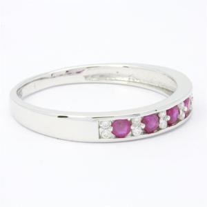 Bán buôn 18K vàng trắng kim cương nữ thanh lịch cao cấp sang trọng kim cương cổ điển <span class=keywords><strong>Ruby</strong></span> Nhẫn - Product Image 5