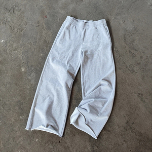 กางเกงวอร์มผ้าฝ้ายแบบสั่งทำแนวสตรีทสำหรับผู้ชายกางเกงวอร์มแบบลำลองกางเกงวอร์มผ้าฝ้าย100% แบบบาน - Product Image 4
