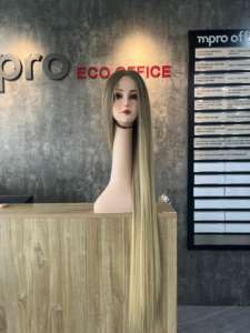 Perruque Full Lace 100% faite main-couleur balaya-38 pouces-Cheveux bruts vietnamiens-Cheveux alignés sur les cuticules, tendance à la mode-prix de gros - Product Image 4