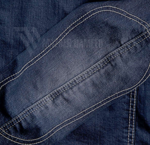 Veste en jean vierge pour hommes en gros Veste en jean à manches longues à fermeture éclair simple pour hommes - Product Image 3