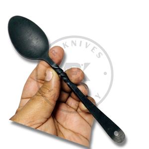 Ensemble de couverts Viking en acier inoxydable forgé à la main, couteau, fourchette, cuillère, manche martelé, poli miroir écologique, ensemble de table nordique - Product Image 6