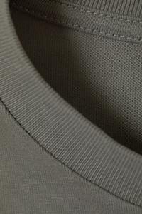 T-shirt pour homme 100% coton de haute qualité coupe ample Boxy uni surdimensionné anti-rétrécissement anti-rides lettre arrondie - Product Image 3