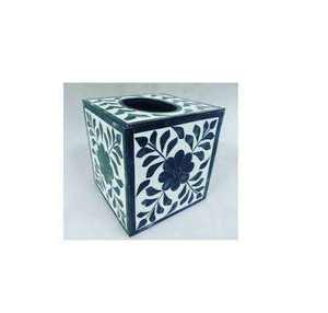 Boîte à mouchoirs en bois de luxe avec incrustation d'os, support décoratif fait à la main pour intérieurs de maison, de bureau et d'hôtel - Product Image 1