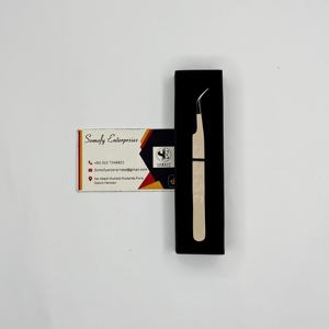 Pince à épiler incurvée Hello Kitty Grip Design, maintien robuste, acier inoxydable durable, extensions de cils à marque privée, fibre durable - Product Image 6