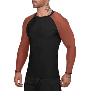 Rashguard de BJJ MMA duradero y personalizable, 100% kimono de Jiu Jitsu personalizable, ropa cómoda de artes marciales de manga corta. - Product Image 5
