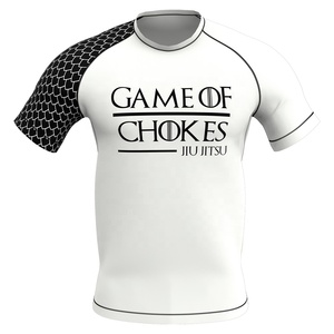 เสื้อรัดกล้ามเนื้อสำหรับผู้ชายแบบพิมพ์ลายเต็มตัวด้วยเทคนิค Sublimation พร้อมโลโก้ OEM ตามสั่ง ป้องกันรังสียูวี แขนยาว สำหรับกีฬา BJJ, Grappling, MMA และการต่อสู้ - Product Image 5