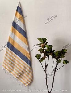 100% algodón turco Hammam piscina playa Fouta manta Premium rayas toalla con borlas gran absorción para relajarse junto al mar - Product Image 5