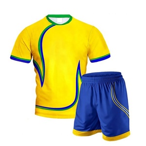 เครื่องแบบฟุตบอลน้ำหนักเบาชุดเสื้อเจอร์ซีย์กางเกงขาสั้นโพลีเอสเตอร์ชุดวอลเลย์บอล - Product Image 5