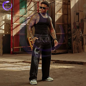 <b>Make</b> <b>Your</b> <b>Own</b> Baggy Fit Sweat Pants Trendy Oversized Trousers With Adjustable Drawstring Waist Comfortable Fit Baggy Sweat Pants - Product Image 4