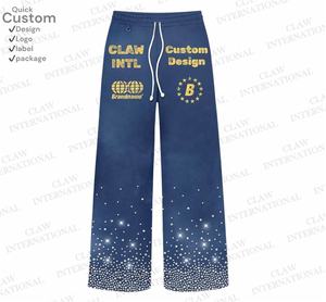 Custom Winter Printing Embroidery Tracksuits for Men Women Designer Heavyweight <b>Knitted</b> 400gsm Tracksuit - Product Image 3