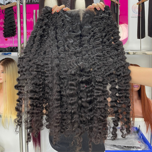 Cheveux humains bouclés birmans naturels extensions de cheveux vierges vietnamiennes à double tirage vendeur de paquets de cheveux humains bouclés birmans - Product Image 1