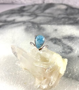 Anillo de compromiso cristiano vintage hecho a mano para hombre con gemas de larimar natural auténtico de Mehrajudin, plata de ley 925, tercera parte - Product Image 2