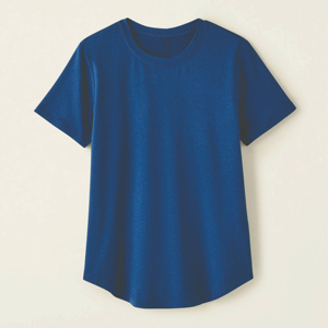 Camisetas en blanco de alta calidad para mujer, camisetas sólidas de manga corta con cuello redondo, Camiseta con estampado de logotipo de su propia marca personalizada para mujer - Product Image 3