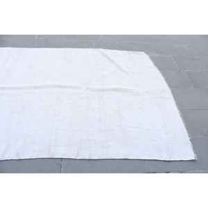 Alfombra Turca, Alfombra de Pasillo de 4.8x12.2 pies, Alfombra Vintage, Alfombra de Lana con Puntos Blancos y Grises - Product Image 5