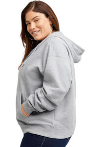 TOP última moda elegante 2025 Casual algodón comodidad en blanco Color sólido sudadera Vintage Premium sudaderas con capucha para mujer - Product Image 3