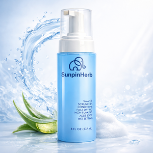 มูสโฟมจัดแต่งทรงผมสมุนไพร เพิ่มวอลลุ่ม สำหรับผมถักเปีย ผมล็อค ผมหยิก ผมแอฟโฟร แห้งเร็ว ไม่เป็นขุย ลดการชี้ฟู เงางาม จัดทรงปานกลาง ผลิตโดยโรงงาน OEM - Product Image 1