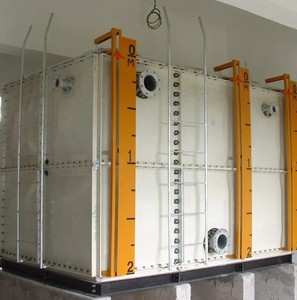 ถังเก็บน้ำไฟเบอร์กลาส GRP FRP แบบมีฉนวน ขนาด 5000 ลิตร แบบแยกส่วน - Product Image 4