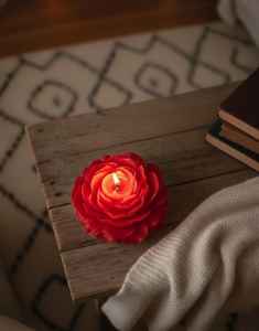 Vela Aromática de Cera de Soja con Forma de Flor de Peonía, Hecha a Mano, Aromaterapia, Marca Privada, Decoración del Hogar, Regalos de Acción de Gracias - Product Image 4