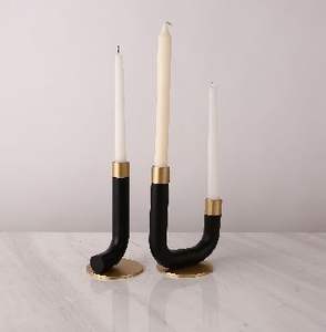 Bougeoir en métal robuste en métal de qualité supérieure pour une utilisation durable dans la décoration de la maison, l'éclairage de réception de mariage et l'ambiance quotidienne - Product Image 4