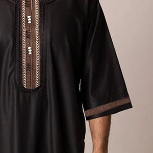 Último Diseño, Gran Venta, Jubbah Tradicional Musulmana de Kuwait, Thobe Árabe, Kaftan, Qamis, Talla Grande, Poliéster/Algodón, Otoño, Térmico - Product Image 3
