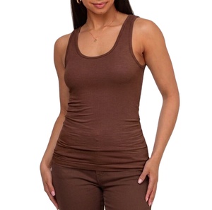 Últimas Novedades: Camisetas sin Mangas de Punto Personalizadas 100% Poliéster para Mujer, Casuales, de Verano, de Secado Rápido, Transpirables, de Color Liso, Estilo Dulce y Elegante - Product Image 1