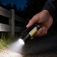 Lampe de travail LED COB rechargeable, lampe torche magnétique, lampe de travail rotative avec clip pour atelier, réparation automobile, camping