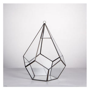 Terrarium en verre à très bas prix Bordure en métal Verre transparent pour décorer les plantes et les fleurs à utiliser Terrarium polyvalent - Product Image 1