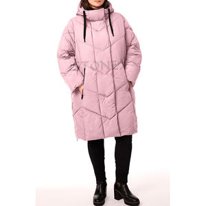 Nouvelle veste à capuche bouffante personnalisée vers le bas Long manteau pour les femmes Vintage à manches longues vêtements d'extérieur pour femmes - Product Image 6