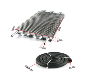 مبرد زيت المحرك وناقل الحركة العالمي من الألومنيوم من شوزهونغ، طقم محول تبريد يدوي أوتوماتيكي بـ 6 صفوف - Product Image 3