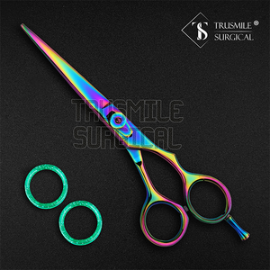 Wholesale High Quality Stainless Steel <b>Hair</b> Cutting Scissors Multi-Color Barber Scissors with Sharp Blade Tip <b>Hair</b> <b>Styling</b> <b>Tool</b> - Product Image 2