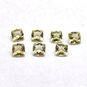 Alta calidad 0.72cts Limón Topacio Piedras preciosas sueltas 5x5mm Cojín amarillo natural Faceta Iroc Ventas Fabricante superior Proveedor - Product Image 1