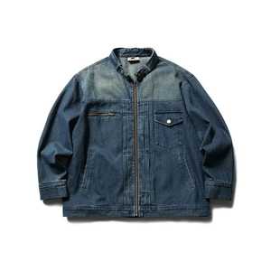 Chaqueta Vaquera Azul Oscuro Casual para Hombre, Cierre de Un Solo Botón, Estilo Urbano de Invierno, Diseño Sólido, Transpirable, Ecológica, 100% - Product Image 3